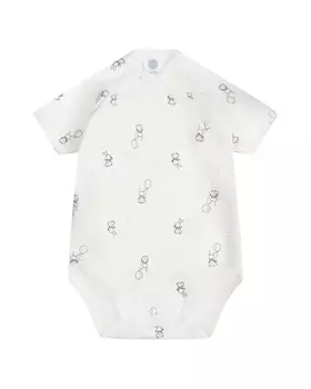 Боди принт кролики с воздушными шарами Sanetta