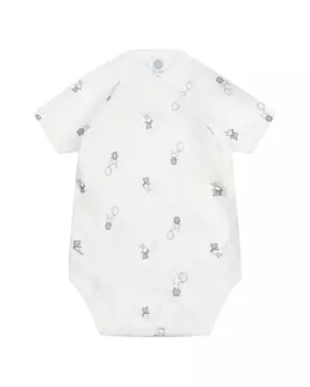 Боди принт синие кролики Sanetta