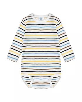 Боди с длинным рукавом в цветную полоску Sanetta