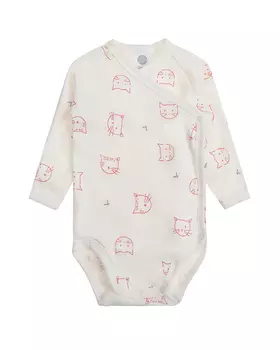 Боди с длинными рукавами на запах Sanetta детское