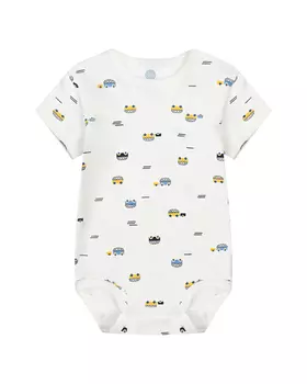 Боди с коротким рукавом принт автобусы Sanetta