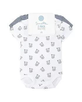 Боди с короткими рукавами, 2 шт Sanetta