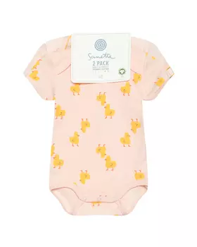 Боди с принтом "желтые утки" Sanetta