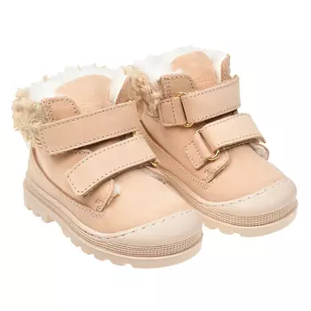Ботинки пудрового цвета с меховой подкладкой Walkey детские