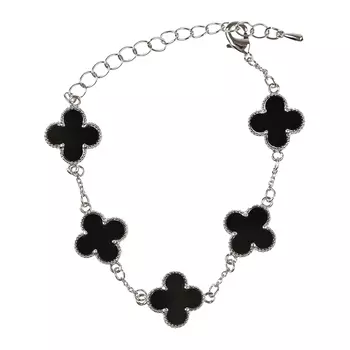 Браслет, черный/серебро Rena Chris детский