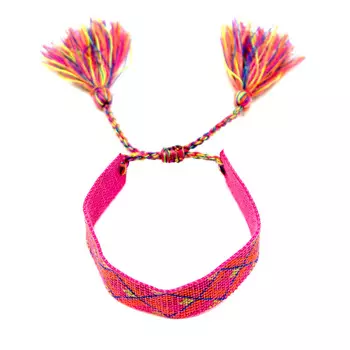 Браслет цвета фуксии с кисточками Tais детский