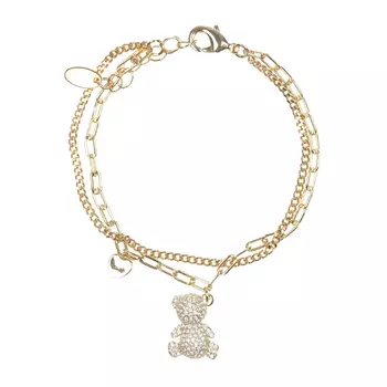 Браслет двойной "медвежонок", золото Rena Chris детский