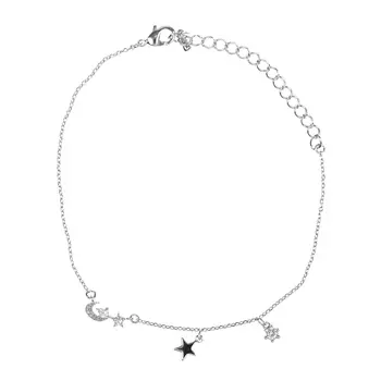 Браслет "Стразы/Звездочка", серебро Rena Chris детский