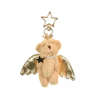 Брелок "медвежонок-ангел", бежевый Tais детский
