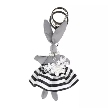 Брелок "Заяц с кружевом", серый Tais детский