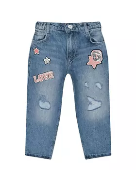 Брюки джинсовые с декором "звезды" Guess детские