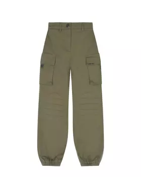 Брюки карго цвета хаки TWINSET детские