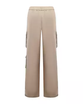 Брюки-карго Finn из сатина, бежевые Pietro Brunelli