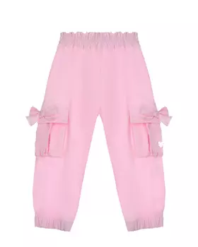 Брюки карго с бантиками на карманах Monnalisa