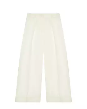 Брюки классические палаццо, белые Prairie