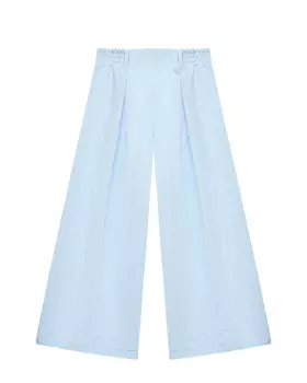 Брюки палаццо голубые Monnalisa