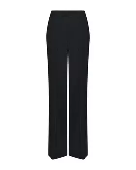 Брюки прямые со стрелками, черные Alberta Ferretti