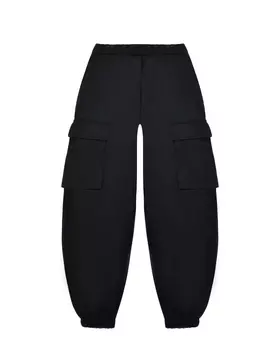 Брюки с карманами-карго, черные MM6 Maison Margiela