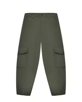Брюки с карманами-карго, хаки MSGM