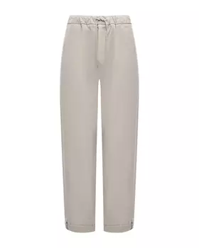 Брюки с поясом на кулиске, серые Panicale