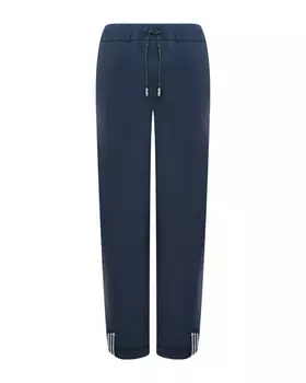 Брюки с поясом на кулиске, темно-синие Panicale