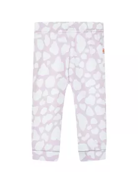 Брюки с принтом белых пятен, розовый Tony Tots