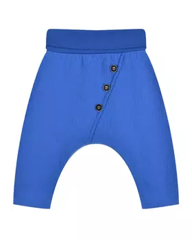 Брюки с пуговицами, синие Sanetta Pure