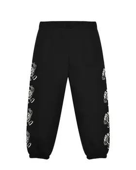 Брюки спортивные, надпись peace out на лампасах Molo