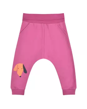 Брюки спортивные с принтом "такса" Sanetta Pure