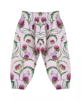 Брюки спортивные сплошной цветочный принт Molo