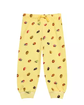 Брюки спортивные сплошной принт насекомые Molo