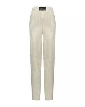 Брюки в полоску, бежевые Dan Maralex