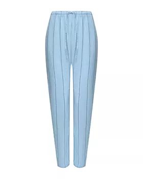 Брюки в полоску, голубые Deha