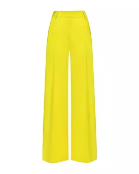Брюки желтые широкие со стрелкой MSGM