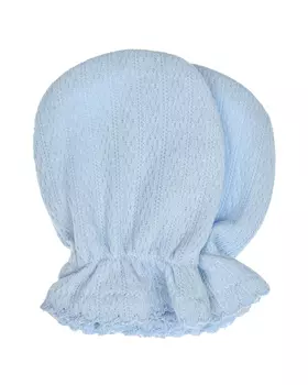 Царапки из ажурного трикотажа, голубые Lyda Baby