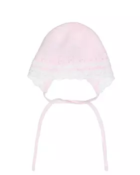 Чепчик с белым кантом, розовый Paz Rodriguez