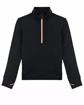 Черная флисовая толстовка Moncler детская
