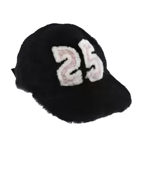 Черная кепка из овчины Ploomlé детская