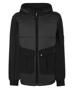 Черная куртка с капюшоном CP Company детская