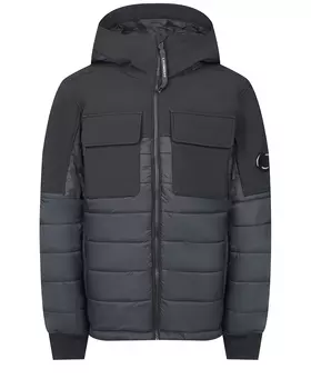 Черная куртка с накладными карманами CP Company детская