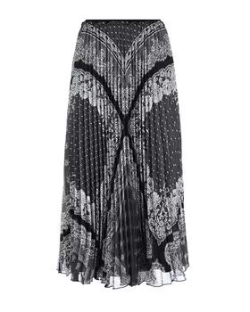 Черная плиссированная юбка Red Valentino