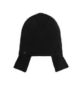 Черная шапка с квадратными ушками Joli Bebe детская