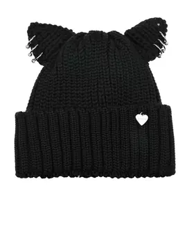 Черная шапка с пирсингом Il Trenino детская