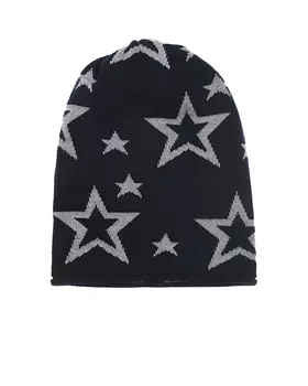 Черная шапка с серыми звездами Catya детская