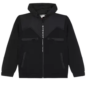 Черная спортивная куртка с логотипом Givenchy детская