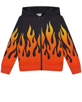 Черная спортивная куртка с принтом "Hot wheels" Stella McCartney детская