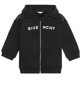 Черная спортивная куртка с рюшами Givenchy детская