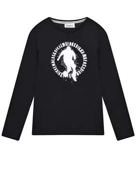 Черная толстовка с лого Bikkembergs детская