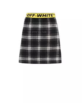 Черная юбка в клетку Off-White детская