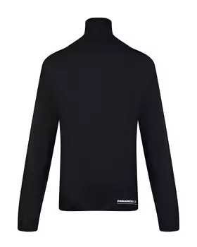Черная водолазка из смесовой шерсти Dsquared2 детская